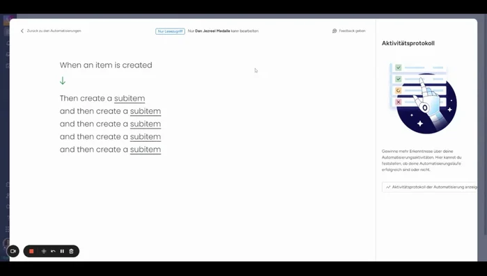Legen Sie Standardwerte für Elemente fest, z.B. den Eigentümer anhand der Standardwerte des Elements (46.5).