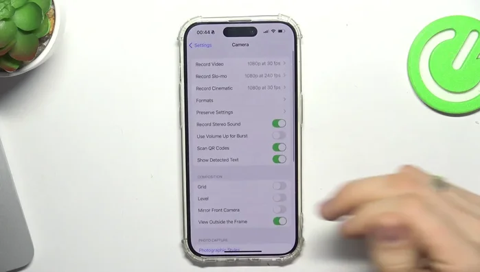 "Formate" auswählen