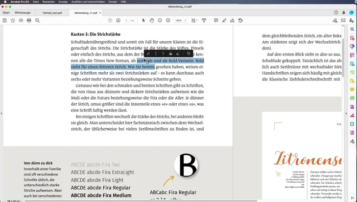 Kommentar-Werkzeuge einblenden: Klicken Sie auf das Kommentar-Symbol, um die vollständige Werkzeugleiste und die Kommentarspalte einzublenden.