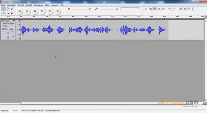 Störgeräusche entfernen: Rauschprofil ermitteln und Rauschentfernung anwenden.