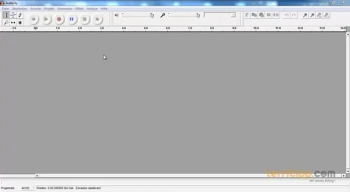 Qualität: Standard Sampler Frequenz 44100 Hz und 16 Bit lassen.