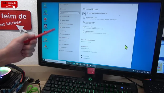 Installieren Sie alle verfügbaren Updates.