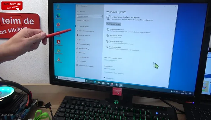 Installieren Sie alle verfügbaren Updates.
