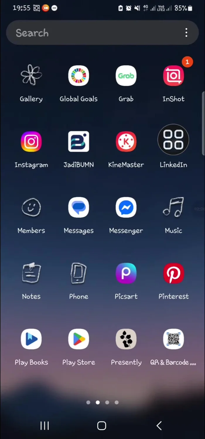 Finden Sie die QR-Code-Scanner App in der Liste der Abonnements.
