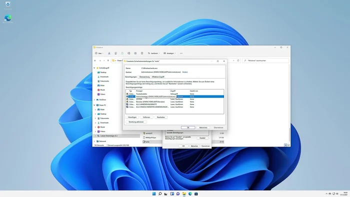 "Administratoren" auswählen, auf "Bearbeiten" klicken. "Vollzugriff" auswählen und mit "OK" bestätigen.