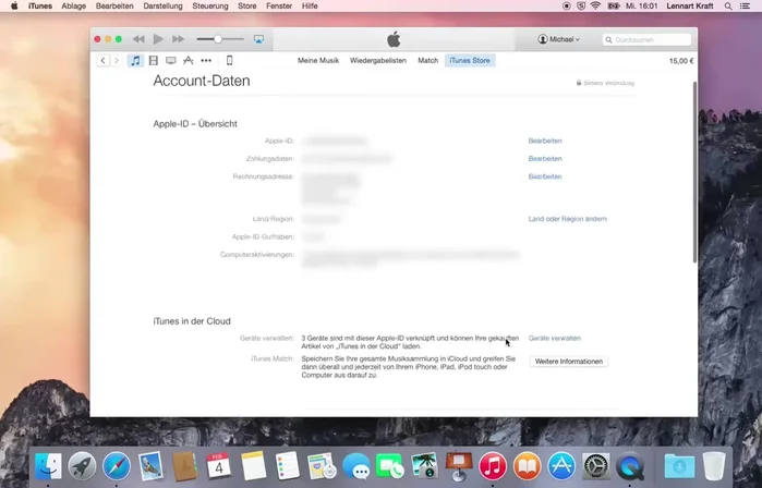 Wählen Sie den fehlerhaften Kauf aus der Liste aus.