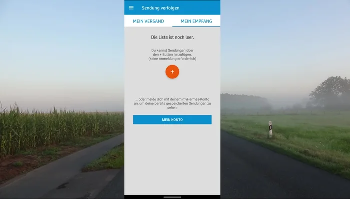 Hermes App öffnen (App Store/Google Play Store)