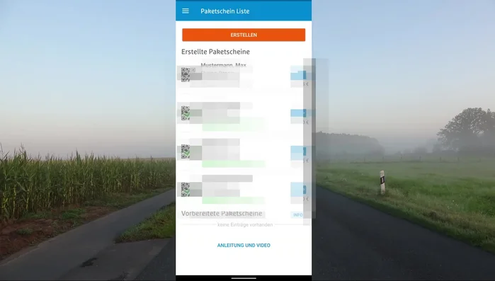 QR-Code anzeigen lassen und im Hermes Paketshop vorzeigen