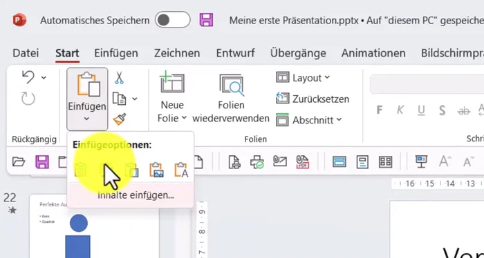 Bestätigen Sie mit 'OK'.