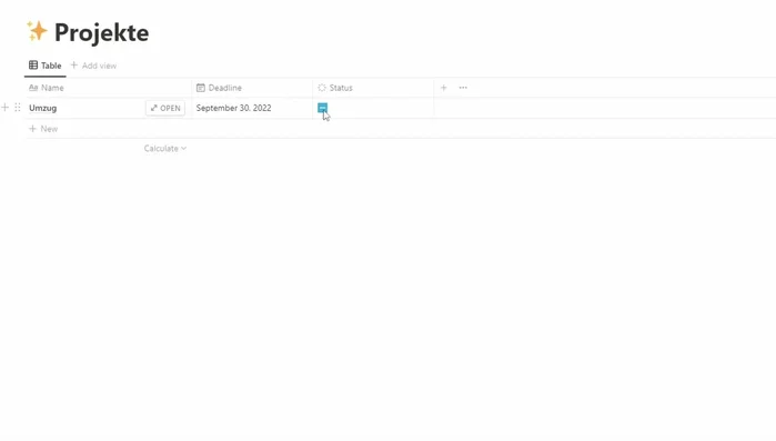 Erstellung einer Galerieansicht für die Projektdatenbank zur besseren Übersicht.