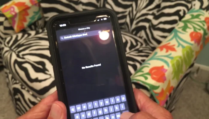 Wählen Sie die gewünschte Stadt aus der Liste aus.