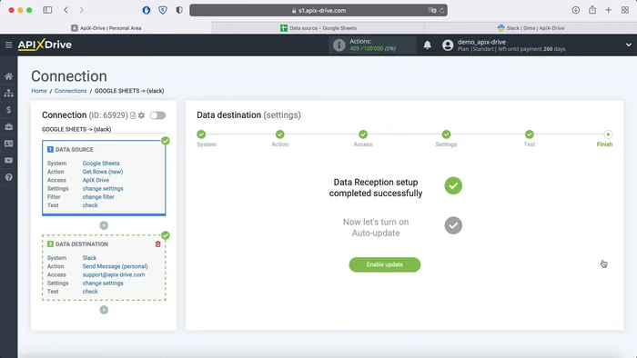 Automatische Aktualisierung aktivieren und Kommunikationsintervall einstellen