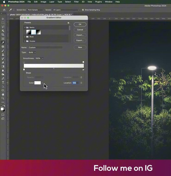 Aschefarbene Farbe hinzufügen: Wähle eine aschefarbene Farbe für den Kontrast.